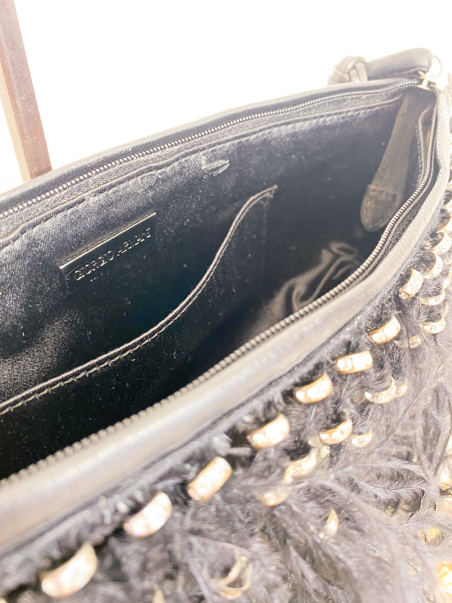 Borsa Clutch con piume – Moods Milano