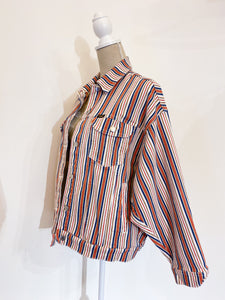 Giacca denim a righe - Taglia M