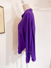 Load image into Gallery viewer, Camicia over seta viola