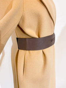 Cinturone in pelle ed elastico