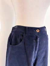 Carica l'immagine nel visualizzatore di Gallery, Jeans in velluto blu - Taglia 42/44