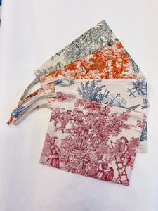 Pochette Toile de Jouy rosa