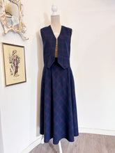 Carica l'immagine nel visualizzatore di Gallery, Gonna tartan blu - Taglia XS/S