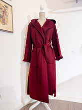 Carica l&#39;immagine nel visualizzatore di Gallery, Cappotto con cappuccio - Bordeaux