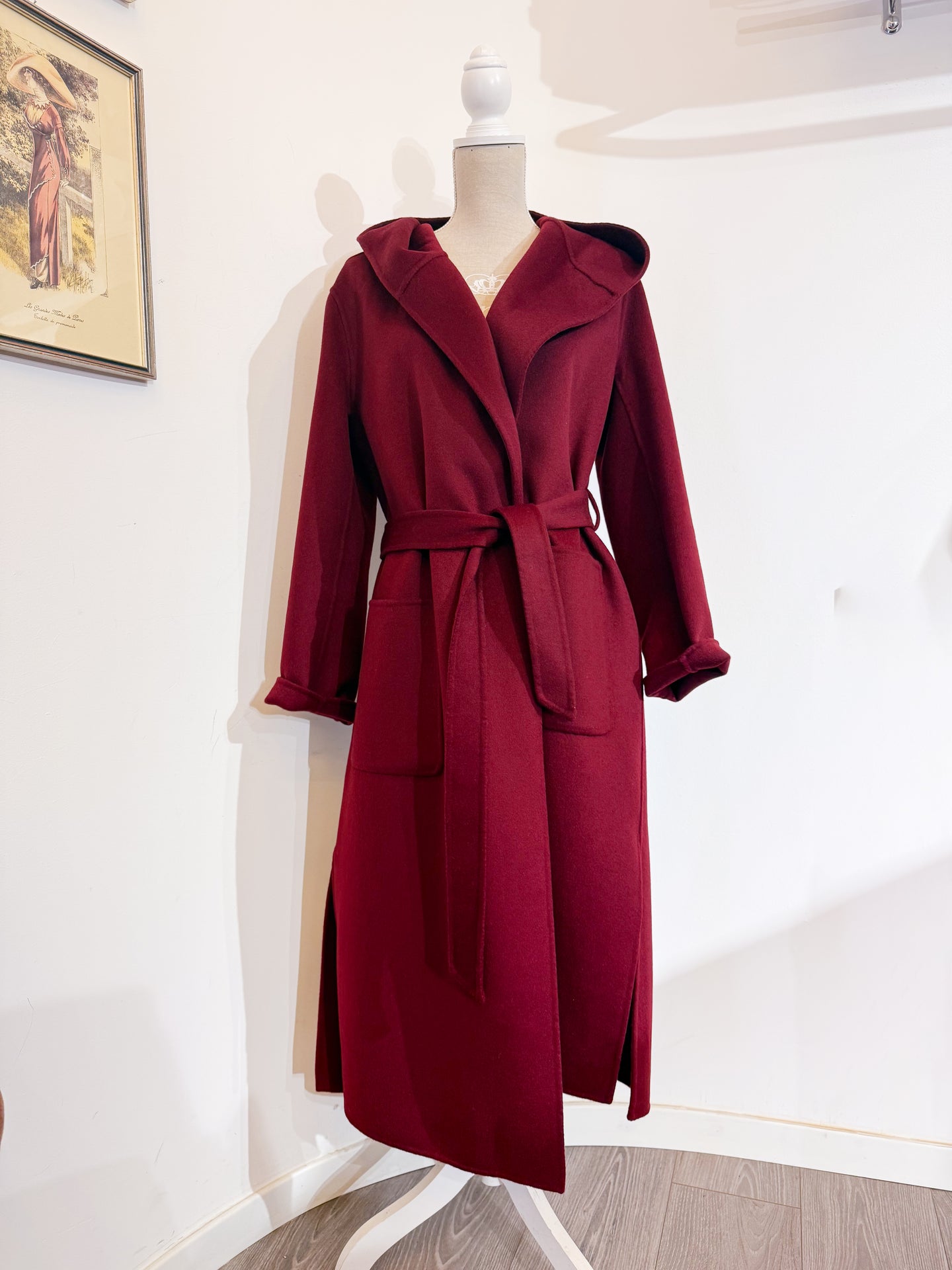 Cappotto con cappuccio - Bordeaux