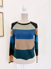 Load image into Gallery viewer, Lamé striped sweater - Size XS and S