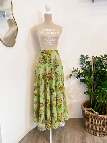 Gonna chiffon fiori