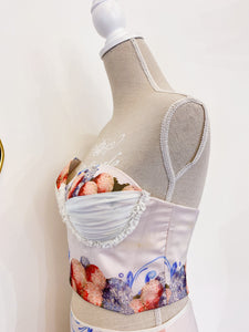 Bustier ortensie rosa - Taglia M