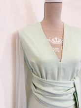 Carica l'immagine nel visualizzatore di Gallery, Abito lungo chiffon menta - Taglia 42