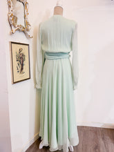 Carica l'immagine nel visualizzatore di Gallery, Abito lungo chiffon menta - Taglia 42