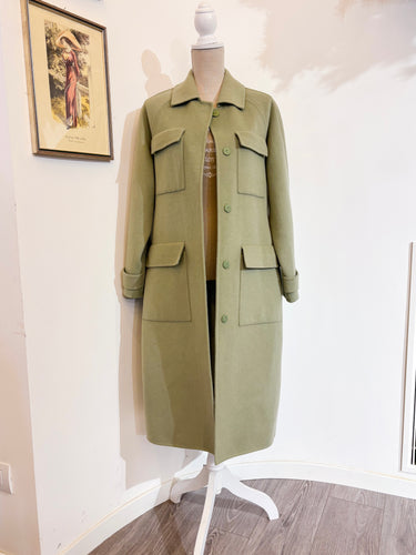 Cappotto verde salvia - Taglia S