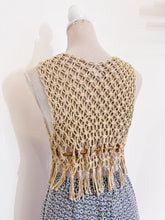 Load image into Gallery viewer, Gilet macramè crop