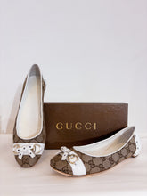 Load image into Gallery viewer, Ballerine Gucci monogram - 39 1/2