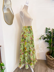 Gonna chiffon fiori
