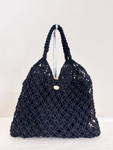Load image into Gallery viewer, Borsa macramè nero