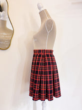 Carica l&#39;immagine nel visualizzatore di Gallery, Minigonna a pieghe tartan - Taglia 40