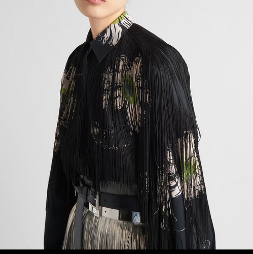 Camicia frange stampata - Taglia 40