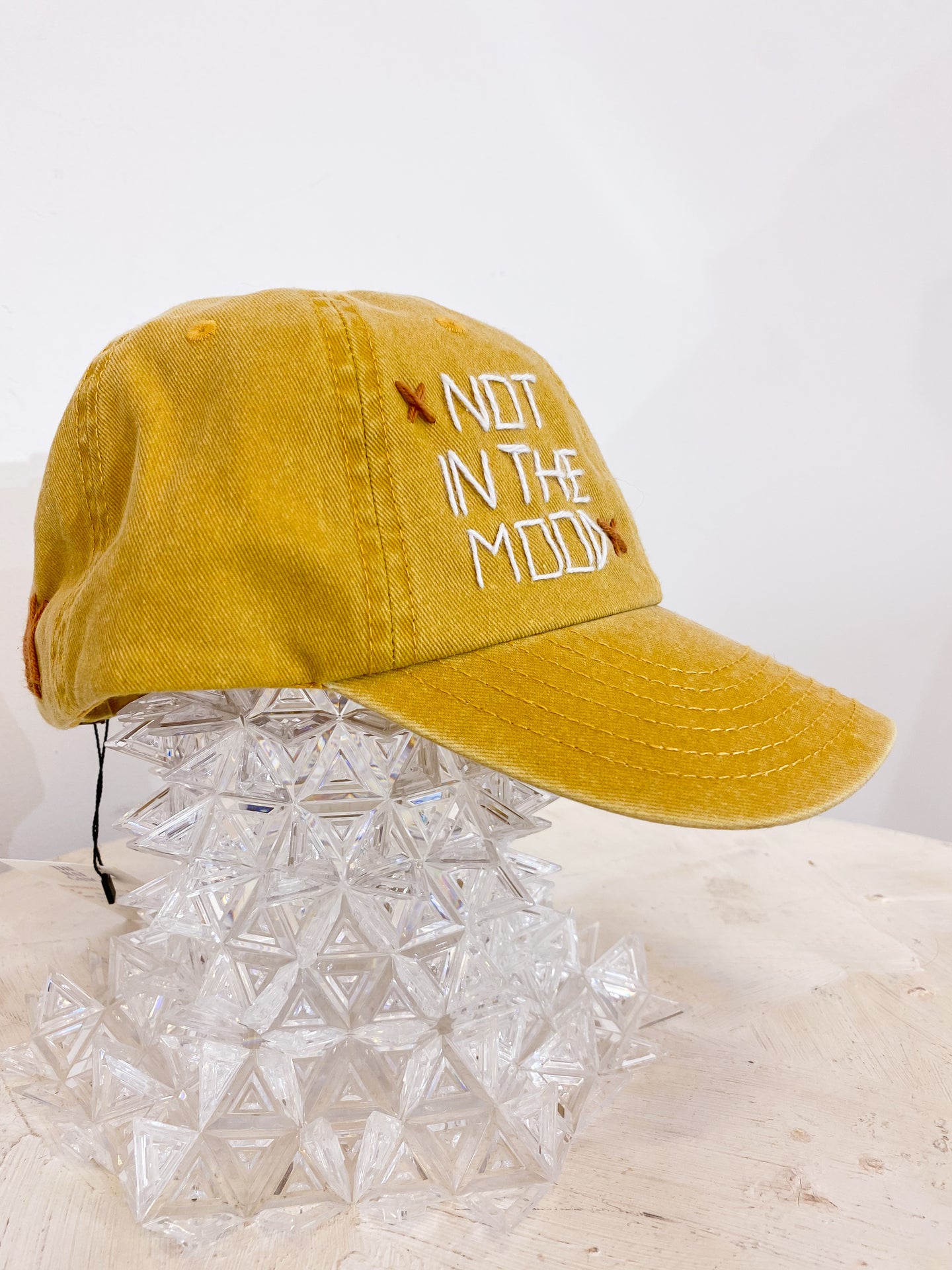 Cappellino baseball: Not in the mood.