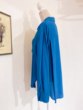 Load image into Gallery viewer, Camicia over seta pavone