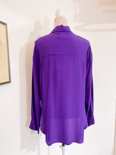 Load image into Gallery viewer, Camicia over seta viola