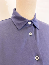 Load image into Gallery viewer, Giulia blue - Knitted shirt - Heart button