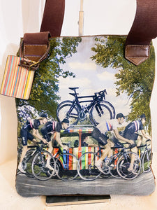 Tracolla corsa di biciclette