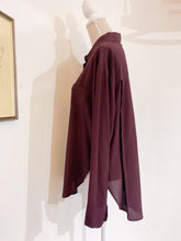 Load image into Gallery viewer, Camicia over seta bordeaux