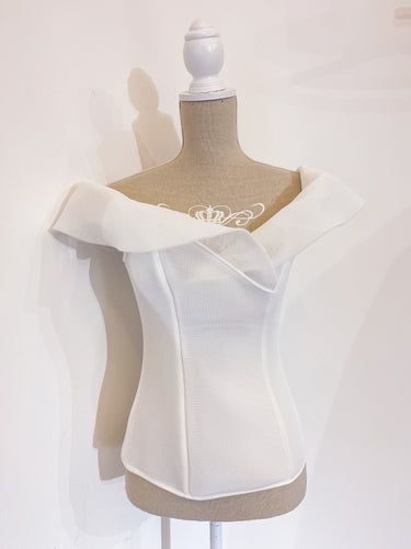 Bustier bianco