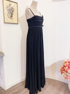 Long pleated dress + bolero - Size 40