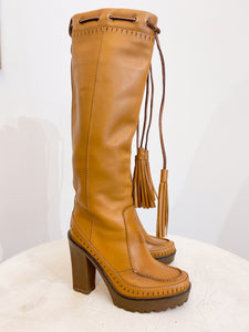 Leather boots - N.37 1/2
