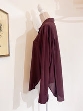 Load image into Gallery viewer, Camicia over seta bordeaux