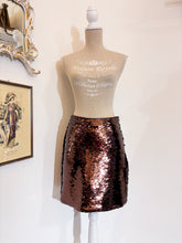 Carica l'immagine nel visualizzatore di Gallery, Minigonna Paillettes marrone Marella - Taglia M