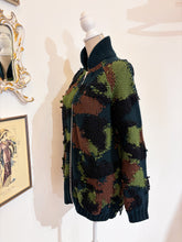 Carica l'immagine nel visualizzatore di Gallery, Cardigan miu miu camouflage- Taglia M