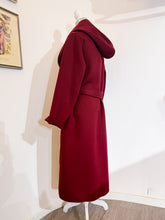 Carica l&#39;immagine nel visualizzatore di Gallery, Cappotto con cappuccio - Bordeaux
