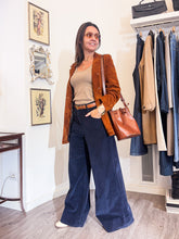 Carica l'immagine nel visualizzatore di Gallery, Jeans in velluto blu - Taglia 42/44