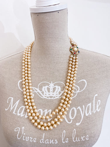 Collana 3 fili vintage