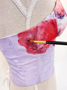 Bustier papaveri - Taglia S