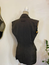 Carica l&#39;immagine nel visualizzatore di Gallery, Gilet vintage gessato - Taglia 40/42