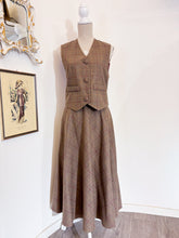 Carica l'immagine nel visualizzatore di Gallery, Gonna tartan moka - Taglia XS/S