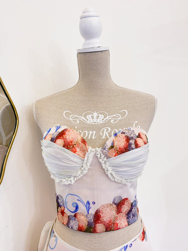 Bustier ortensie rosa - Taglia M