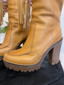 Leather boots - N.37 1/2