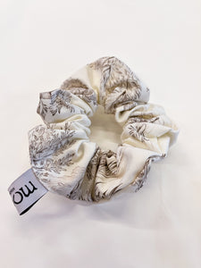 Toile de Jouy hair ties