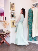 Carica l'immagine nel visualizzatore di Gallery, Abito lungo chiffon menta - Taglia 42