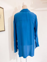 Load image into Gallery viewer, Camicia over seta pavone