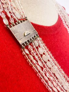 Collana 8 fili vintage.