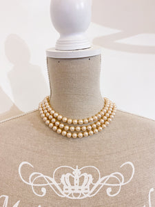 Collana 3 fili vintage