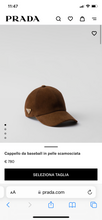 Carica l&#39;immagine nel visualizzatore di Gallery, Cappellino camoscio
