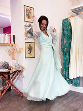 Carica l'immagine nel visualizzatore di Gallery, Abito lungo chiffon menta - Taglia 42