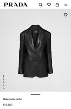 Carica l&#39;immagine nel visualizzatore di Gallery, Blazer pelle - Taglia 40
