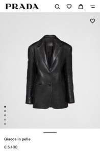 Blazer pelle - Taglia 40